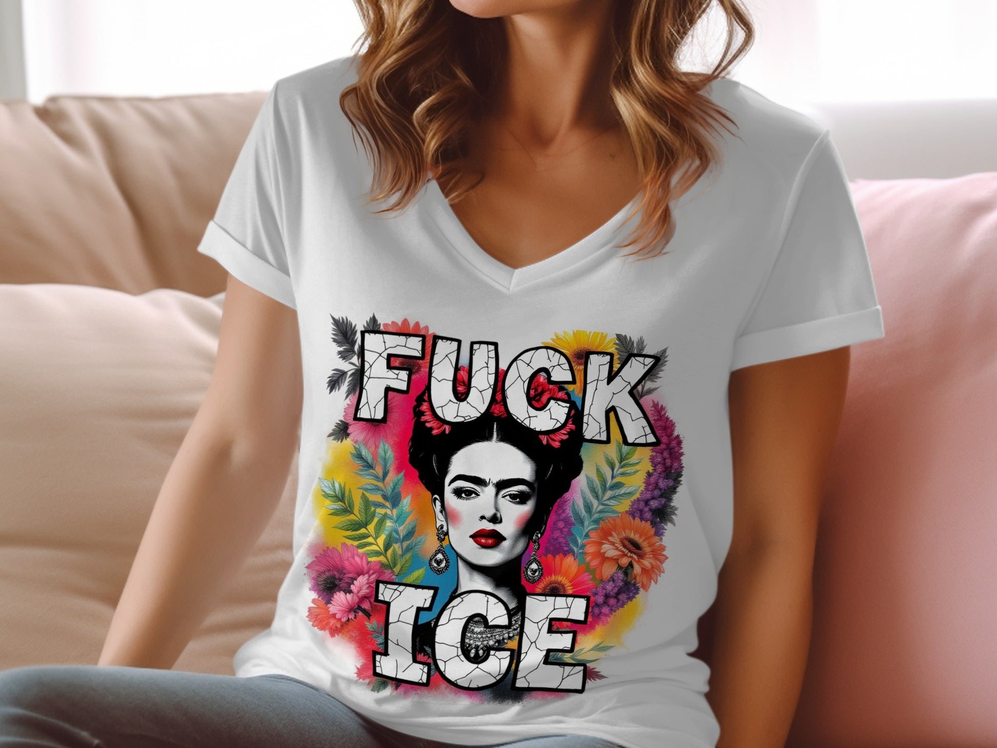 Bold Statement Frida Flower Graphic T-Shirt