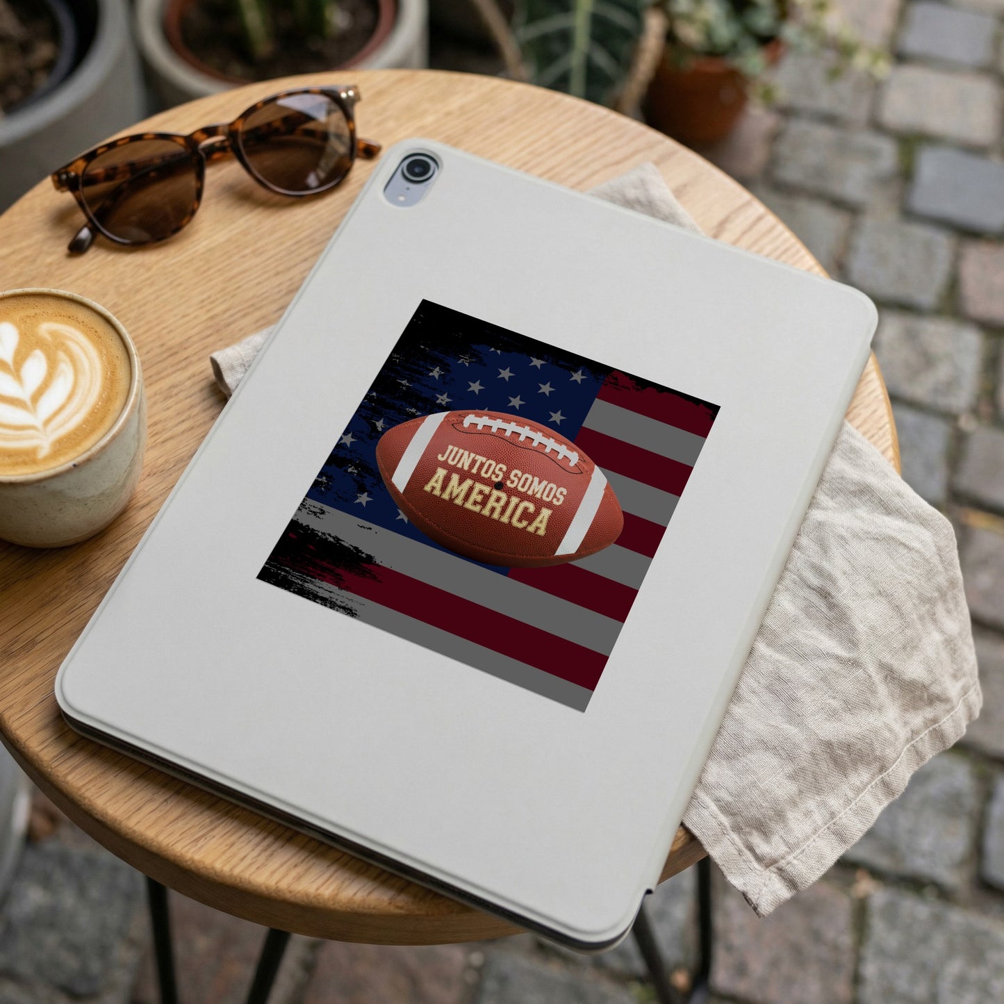 Juntos Somos America Football Design Tablet Case