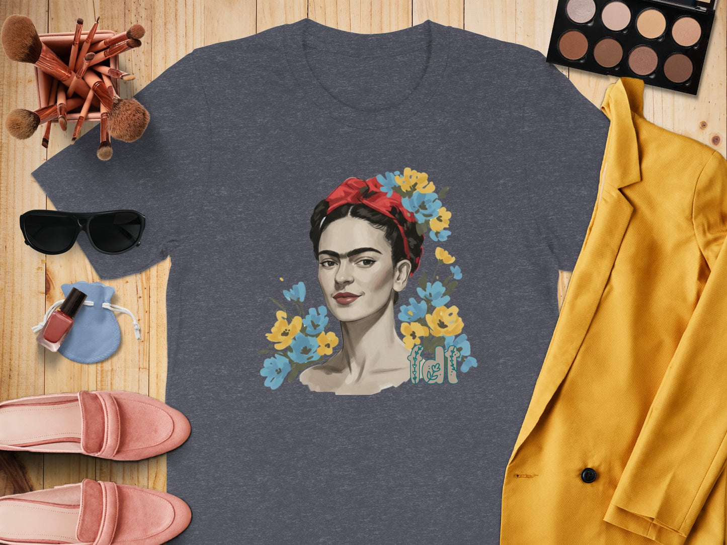 Stylish Graphic Tee with Artistic Floral Design