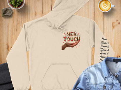 Her Touch Graphic Design Hoodie product