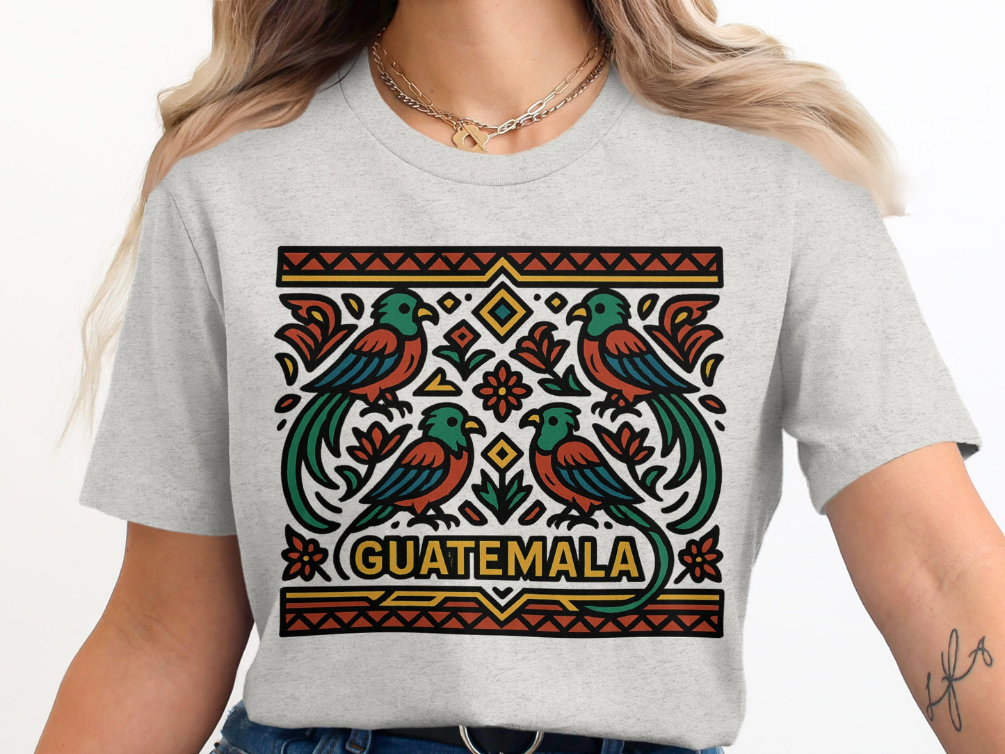 Guatemala Quetzal Print Graphic Tee Shirt product