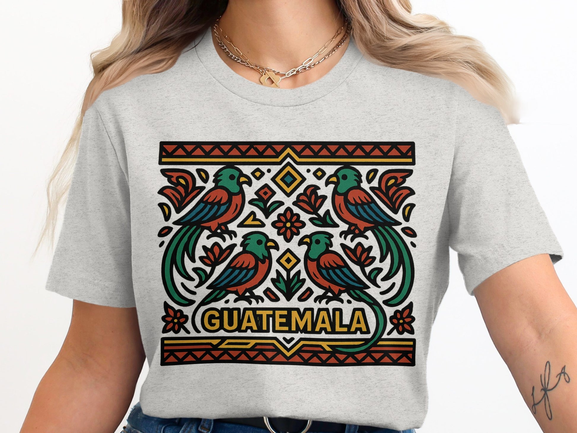 Guatemala Quetzal Print Graphic Tee Shirt product