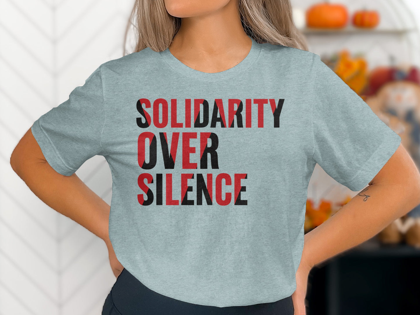 Solidarity Over Silence Statement T-shirt