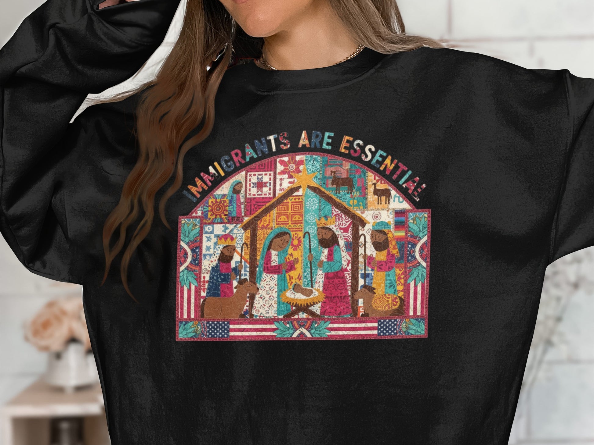 Immigrants Are Essential Graphic Design Sweatshirt