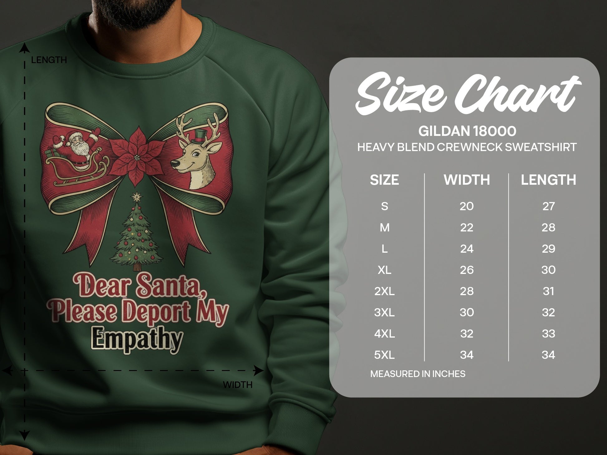 Dear Santa Please Deport My Empathy Sweatshirt
