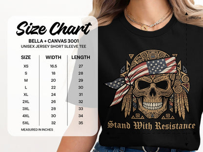 Stand With Resistance Skull Design Shirt