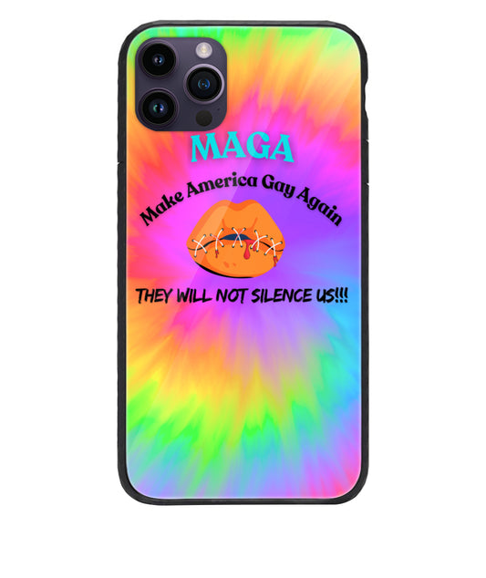 Premium Silicone Case for iPhone 14 Pro Max LGBTQ Pride Month | Gay Pride Parade | Black & Trans Celebration Clothing
