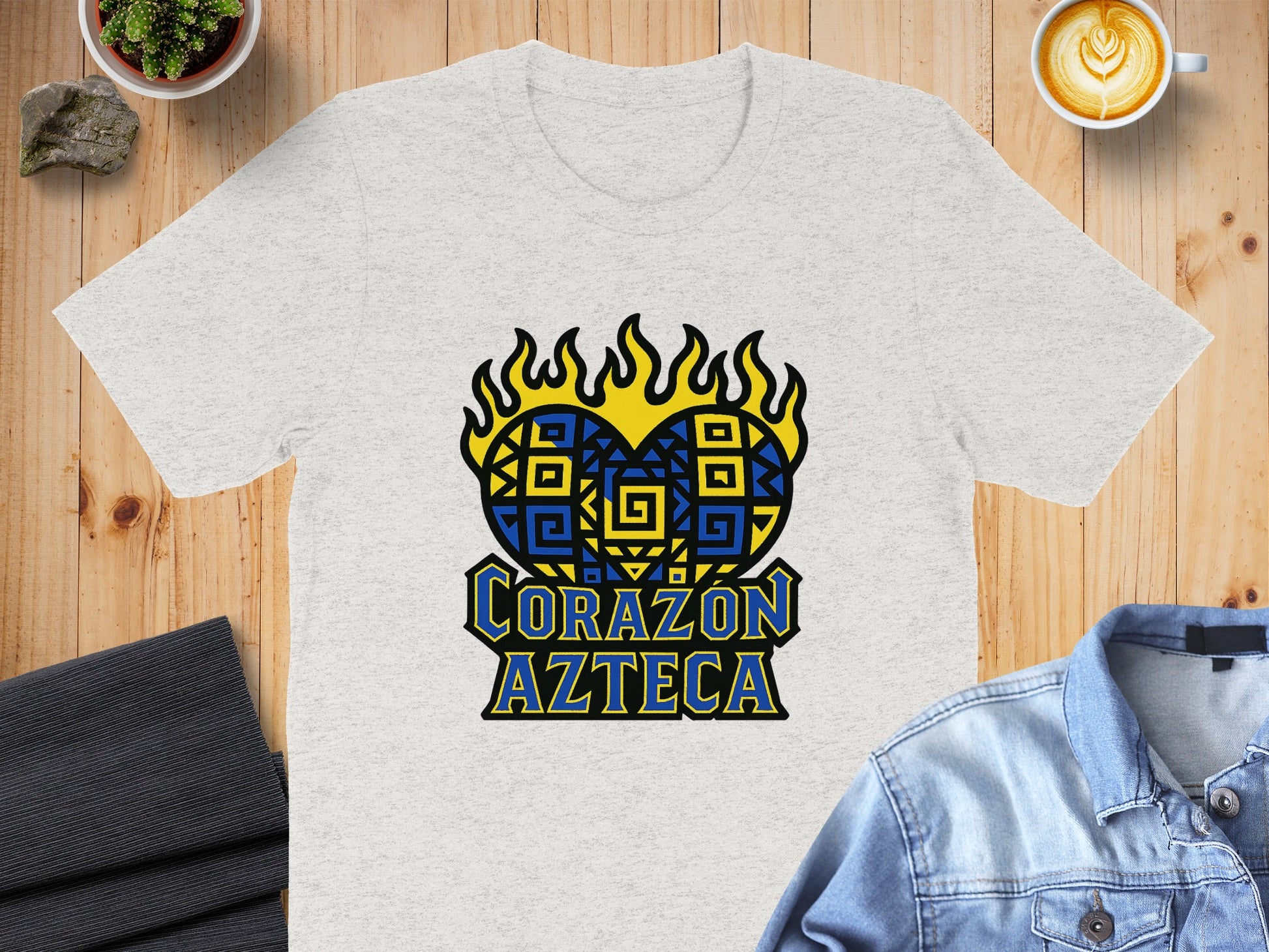 Corazón Azteca Heart Symbol Graphic T-Shirt product