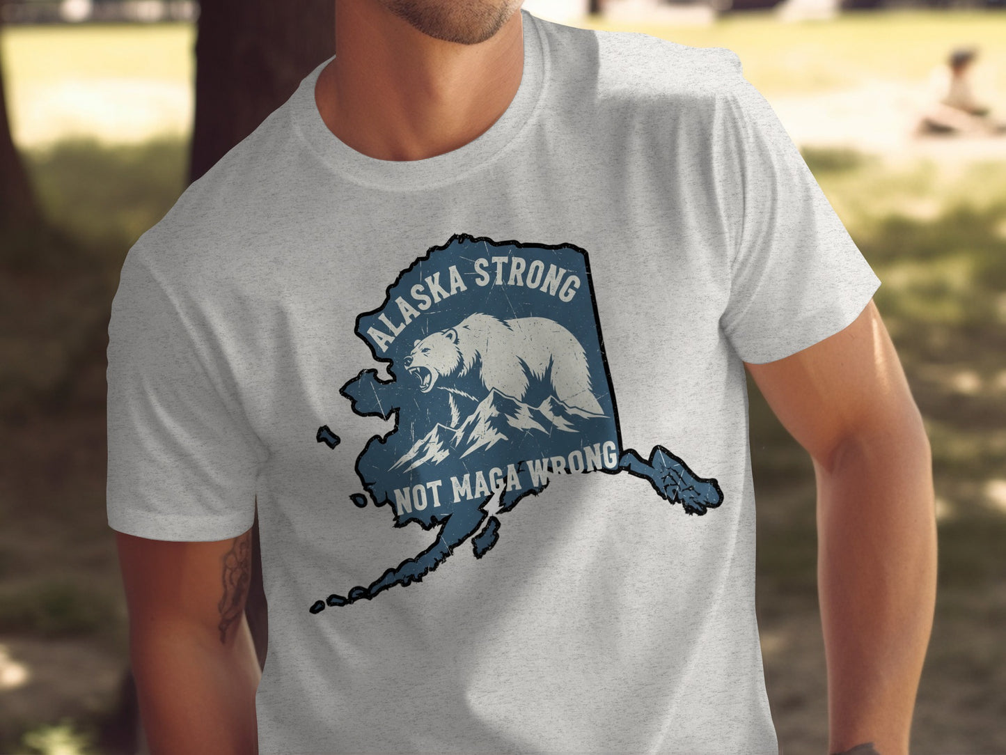 Alaska Strong Not Maga Wrong Graphic Tee product