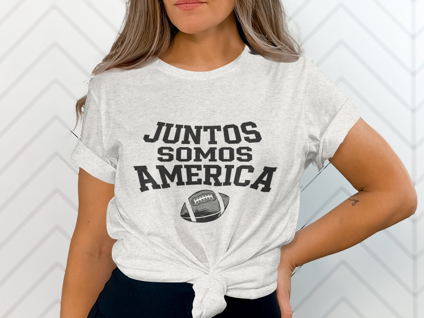 Juntos Somos America Graphic T-Shirt for Casual Wear