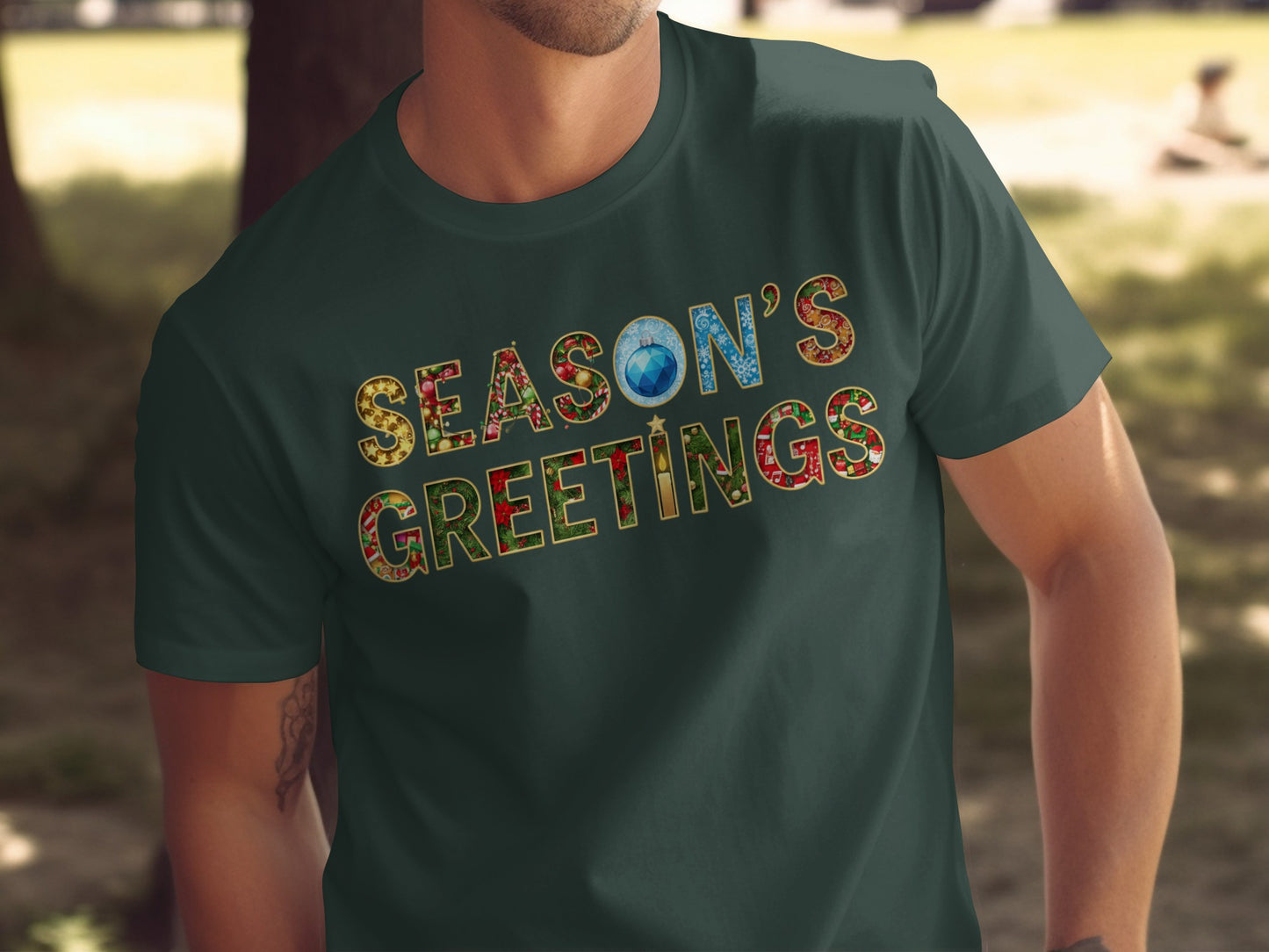 Season's Greetings Themed Men's T-shirt