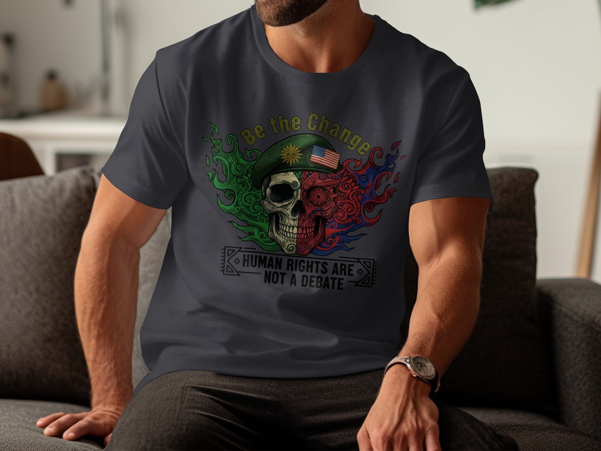 Be the Change Human Rights Not a Debate T-shirt