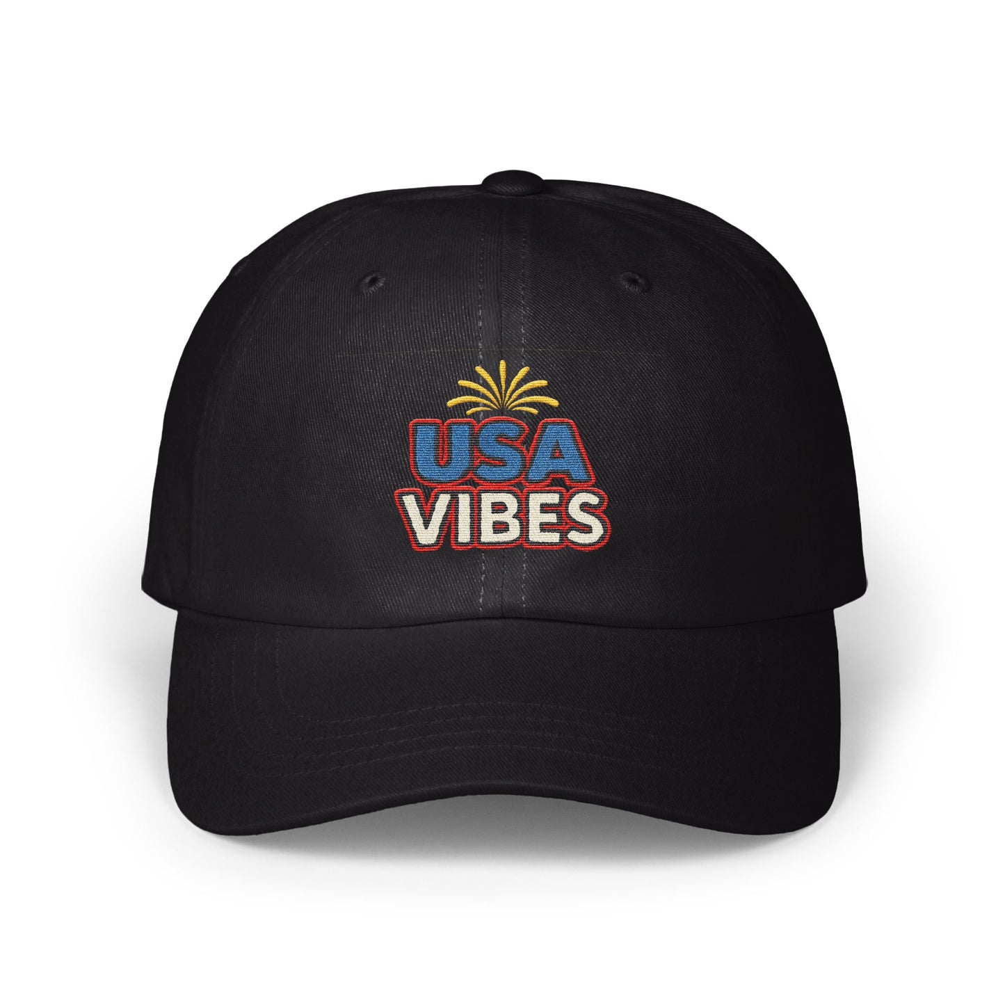 USA Vibes Embroidered Logo Black Cap product