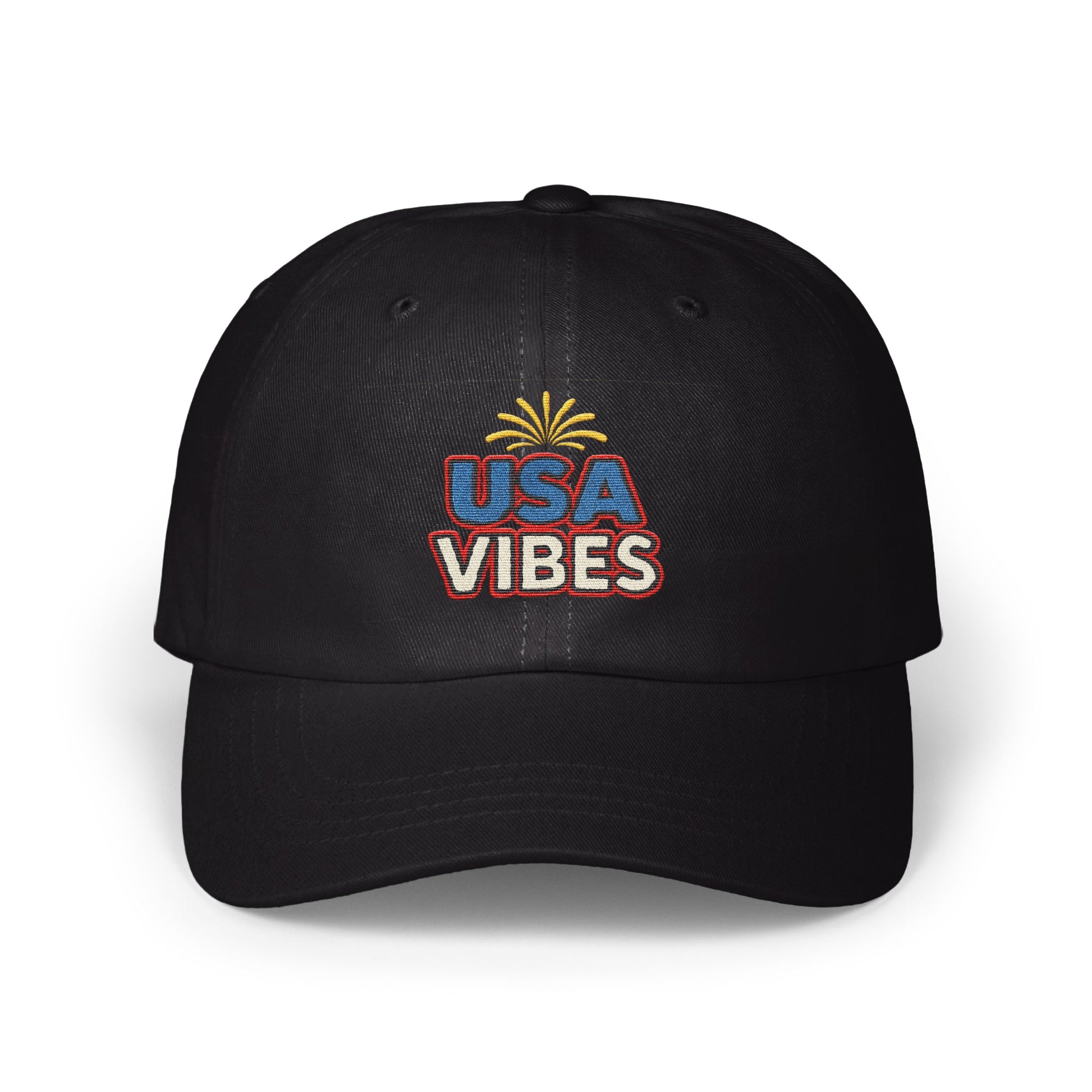 USA Vibes Embroidered Logo Black Cap product
