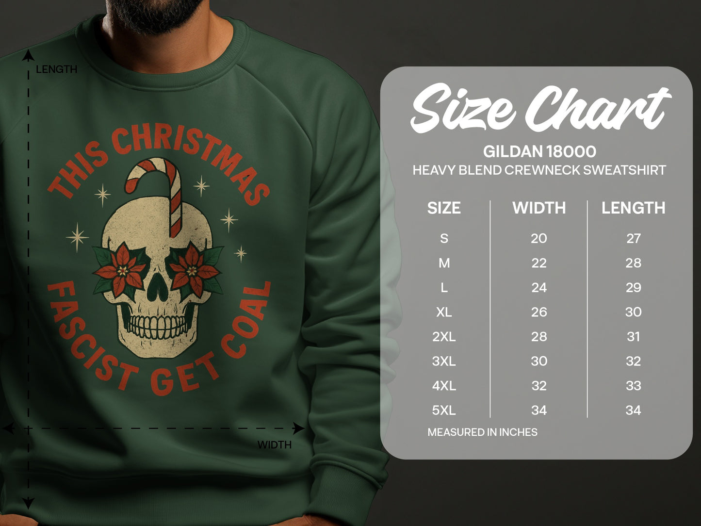This Christmas Fascist Get Coal Heavy Blend Crewneck Sweatshirt