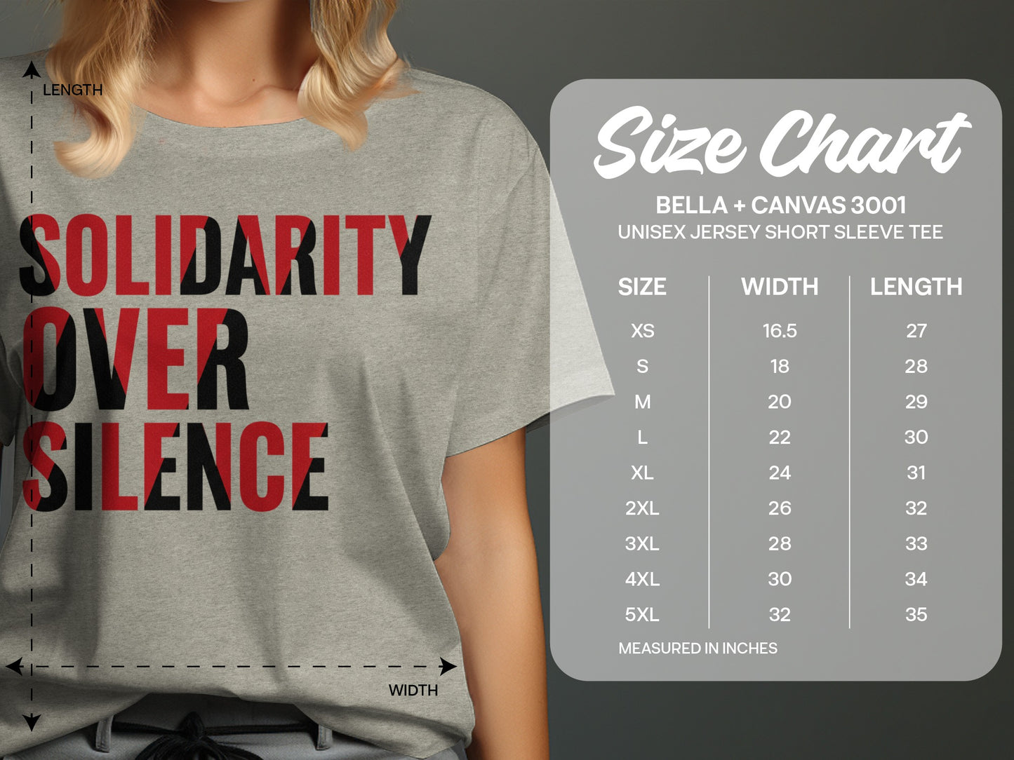Solidarity Over Silence Unisex Jersey Short Sleeve Tee