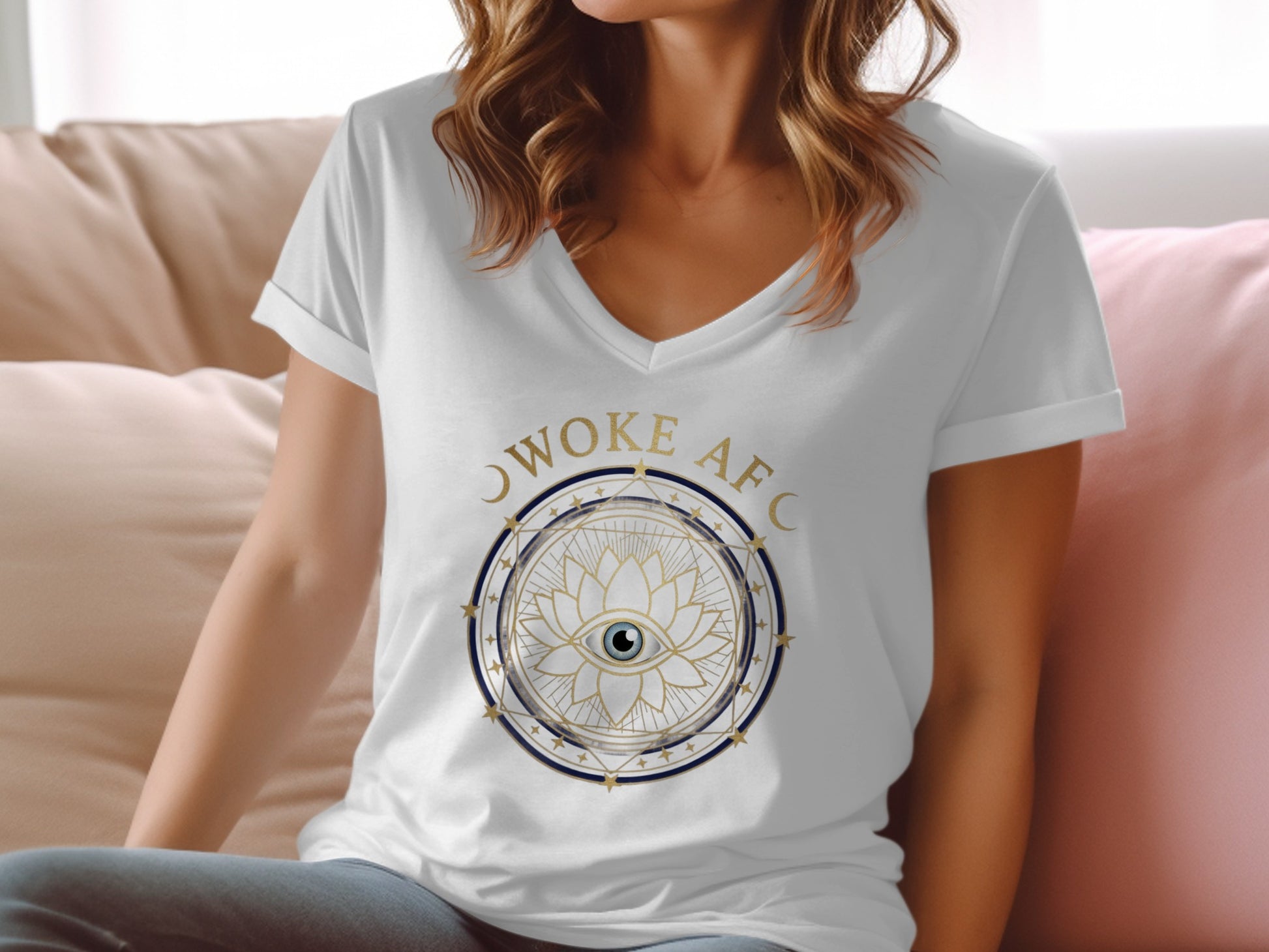 Awoke AFC Graphic V-Neck Relaxed Fit T-Shirt product