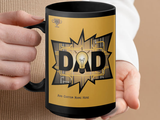 Personalized Dad Light Bulb Design Mug product