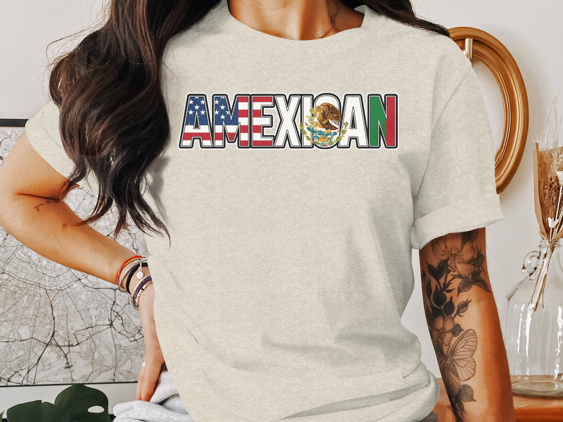 AMEXICAN Graphic Tee Stylish T-shirt Unique Product Type