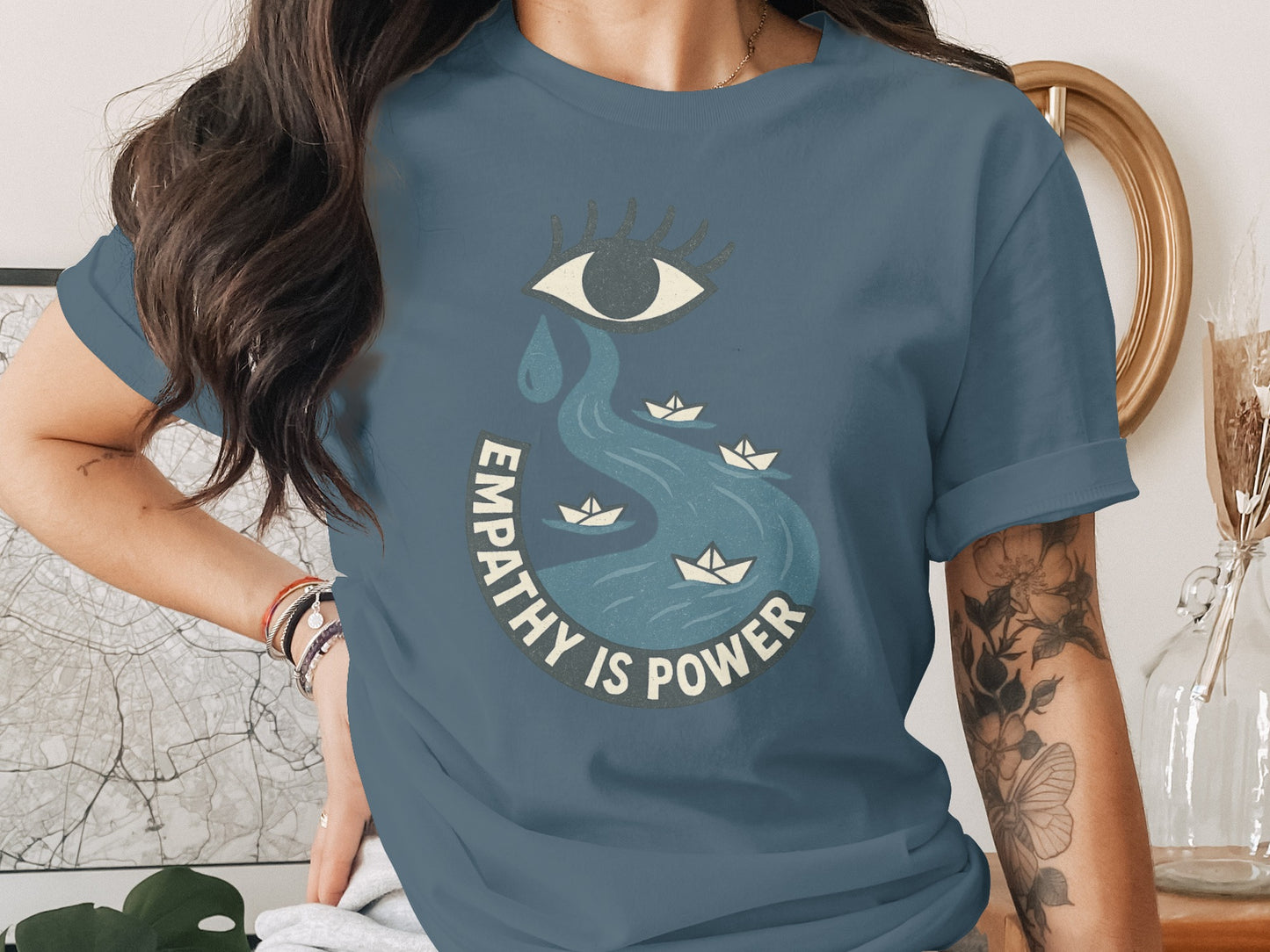 Empathy Is Power Graphic Eye Design Apparel product