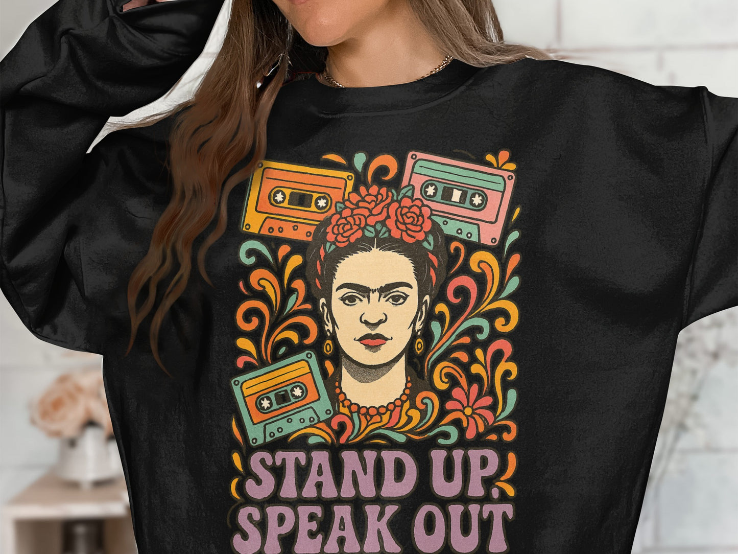 Stand Up Speak Out Graphic Sweatshirt Design