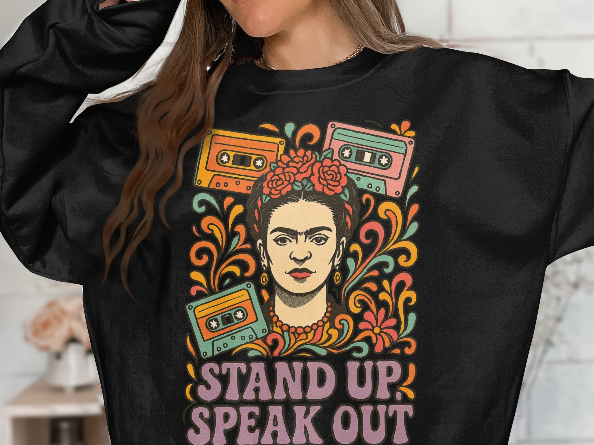 Stand Up Speak Out Graphic Sweatshirt Design