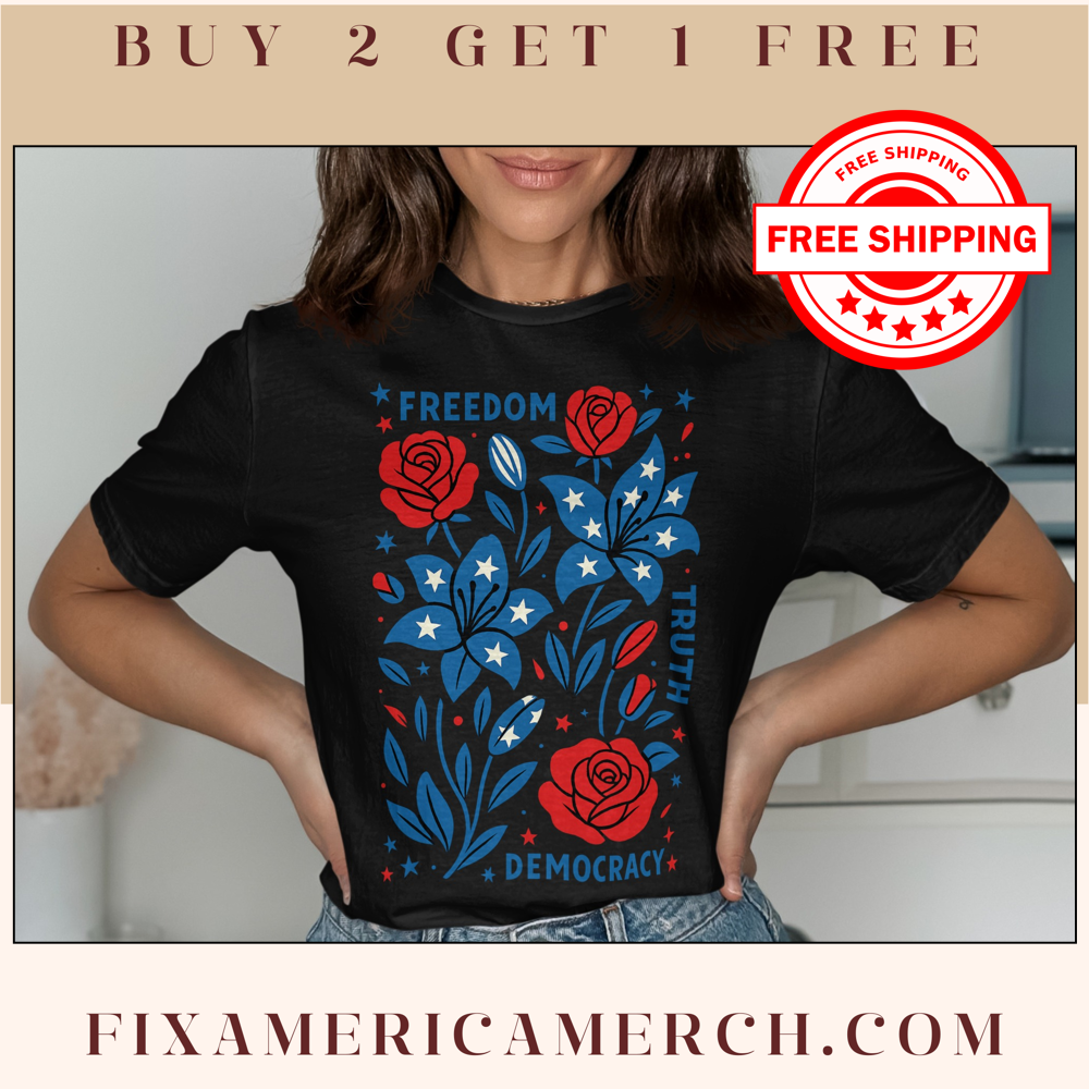 Freedom Truth Democracy Graphic Tee product