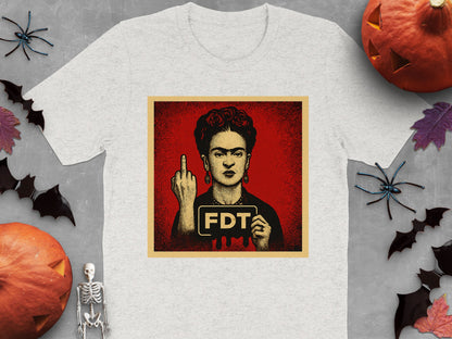 Frida Middle Finger Graphic T-shirt Halloween product