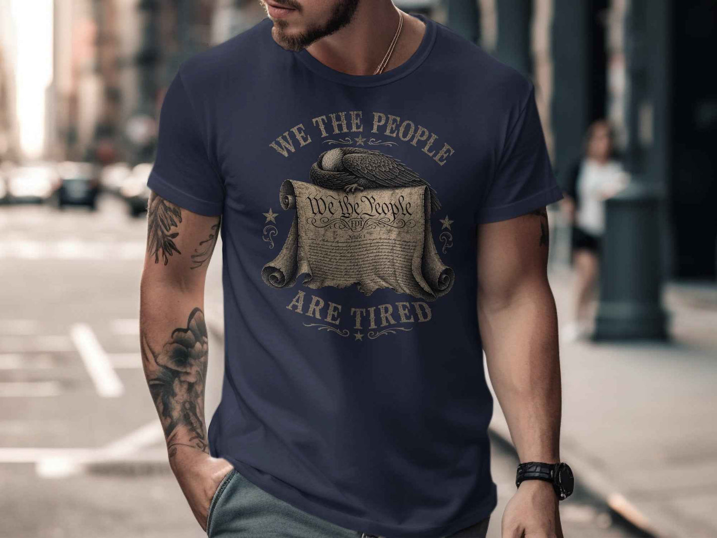 We The People Are Tired" Statement T-Shirt