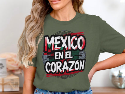Mexico en El Corazon Graphic T-Shirt product type