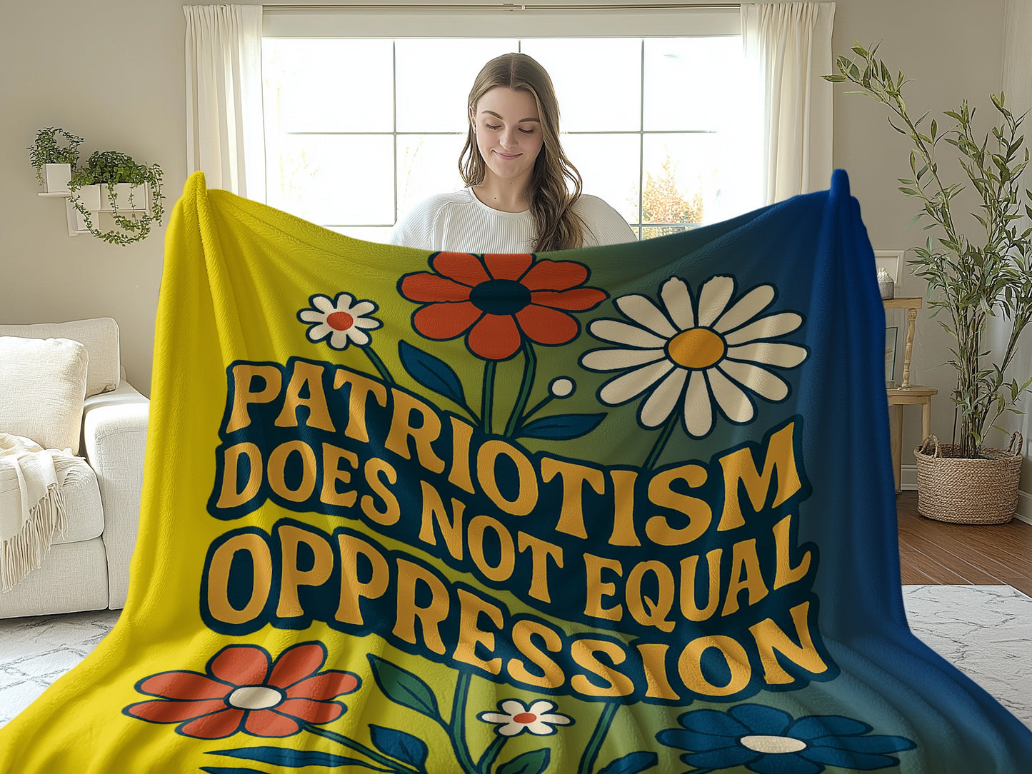 Patriotism Does Not Equal Oppression Blanket product