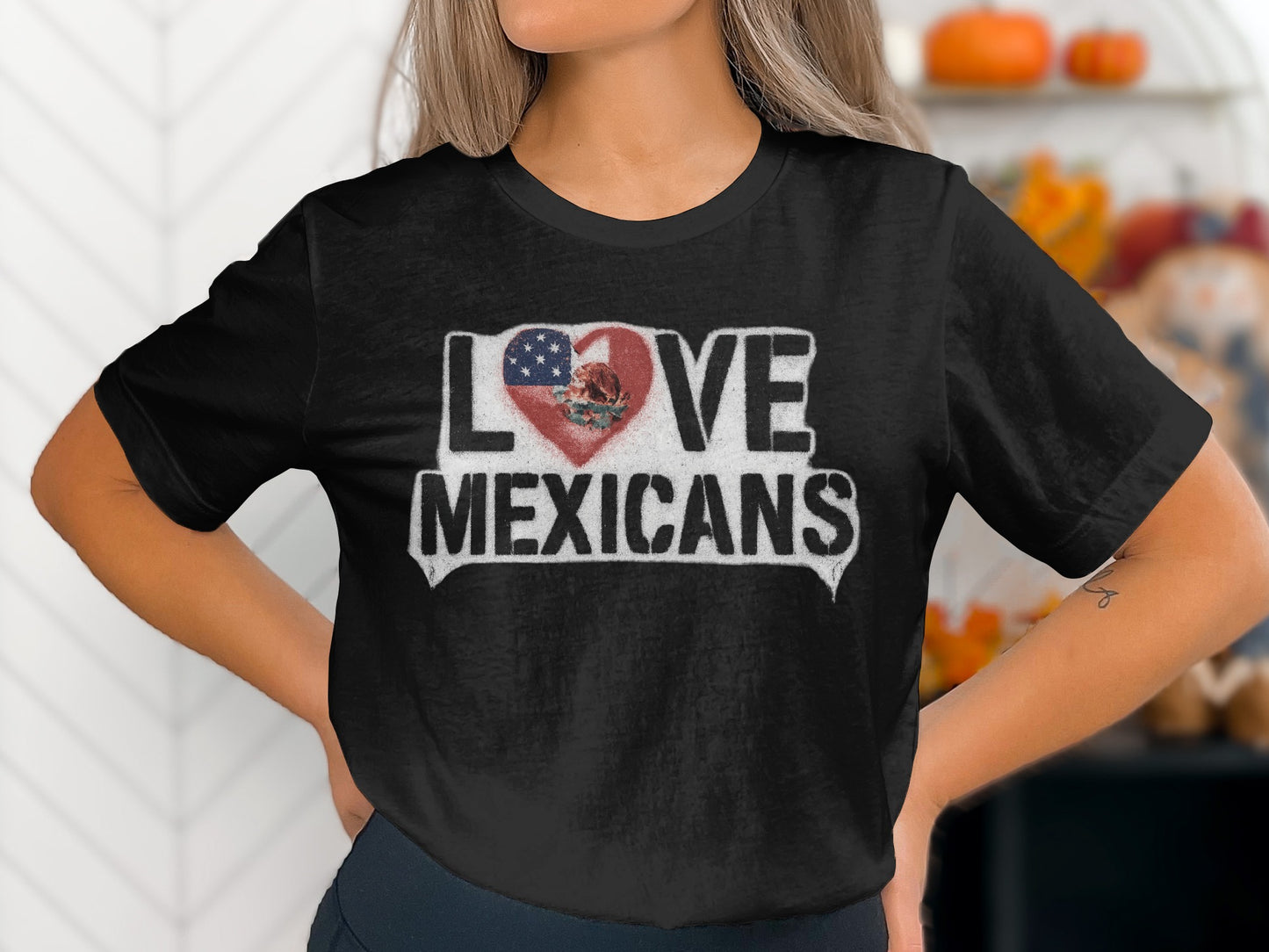 Love Mexicans Graphic T-Shirt Fun Casual Wear product type