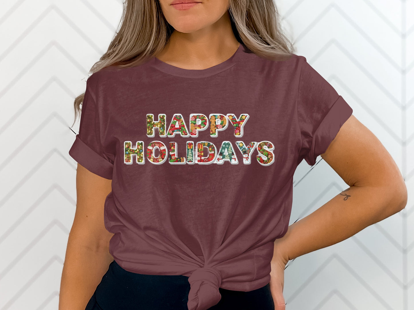 Celebrate Festive Cheer with Happy Holidays Tee