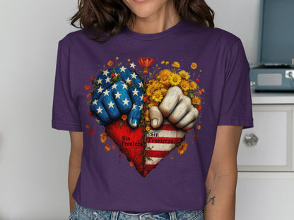 Sin Fronteras Heart Graphic T-Shirt product