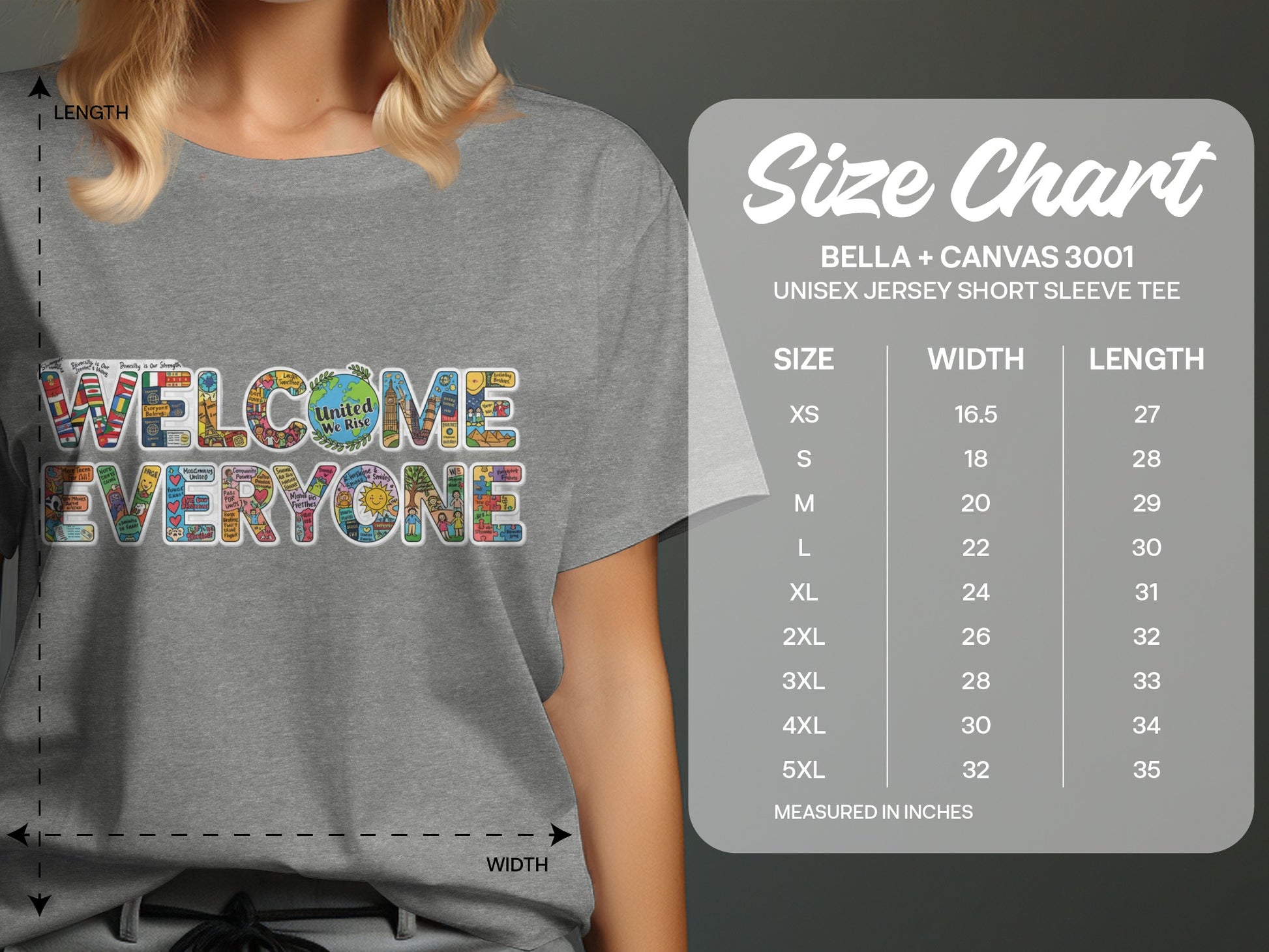 Welcome Everyone Graphic Unisex Jersey Short Sleeve Tee