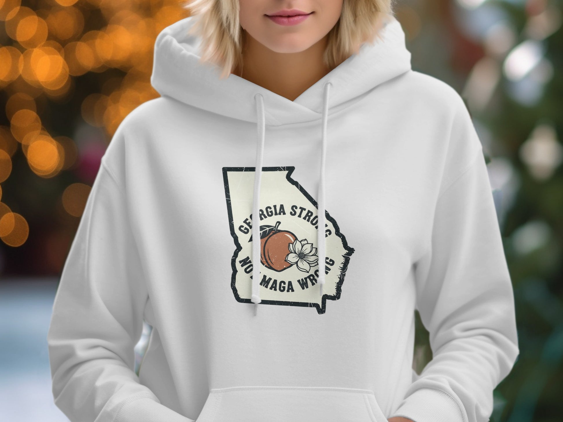 Georgia Strong No Maga Wrong Hoodie product