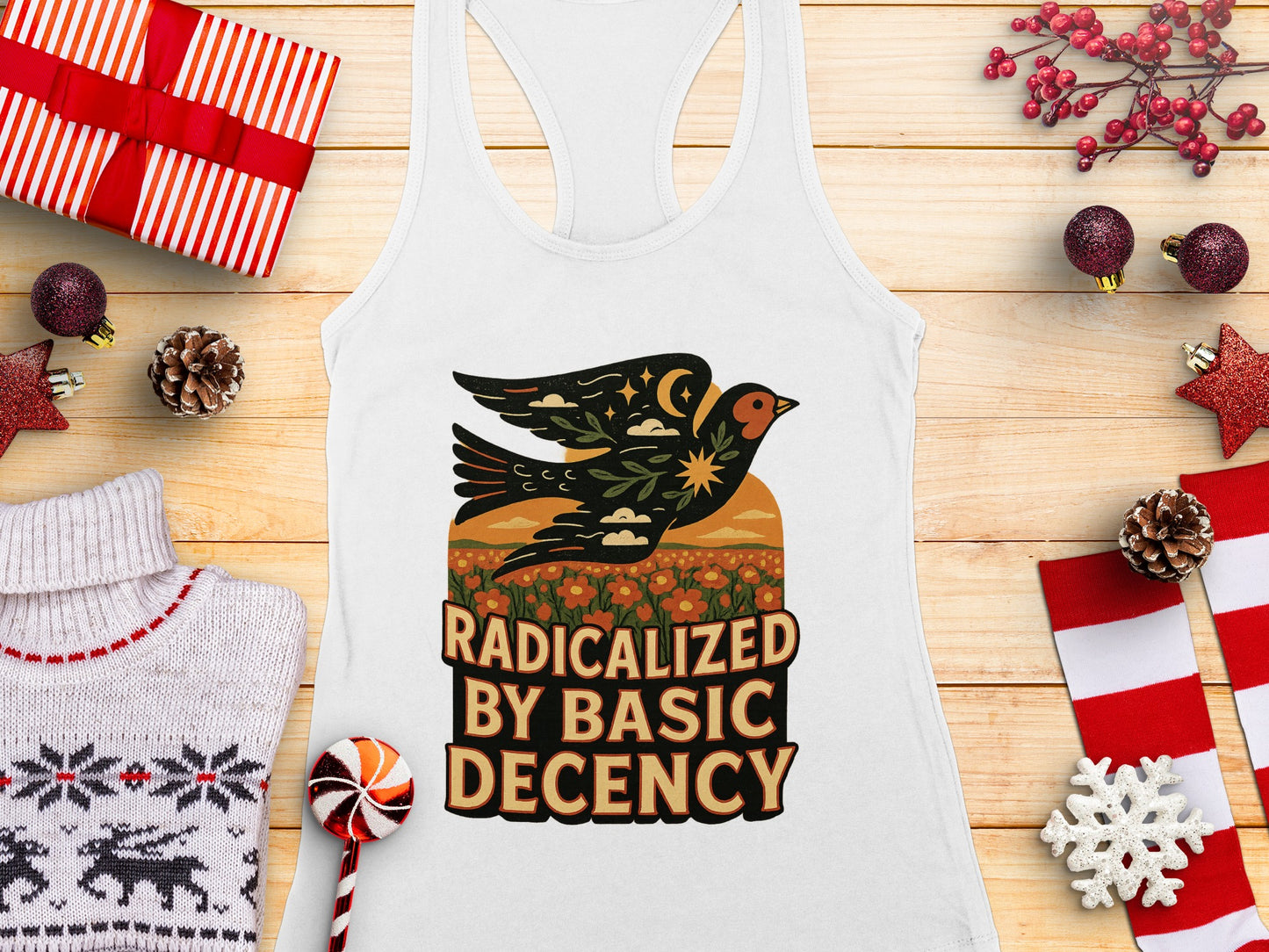 Radicalized by Basic Decency Tank Top