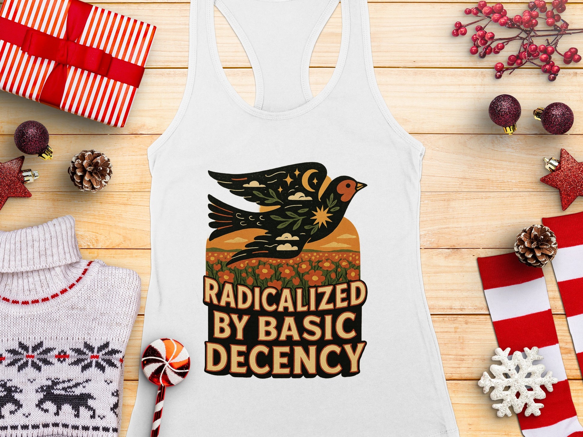 Radicalized by Basic Decency Tank Top