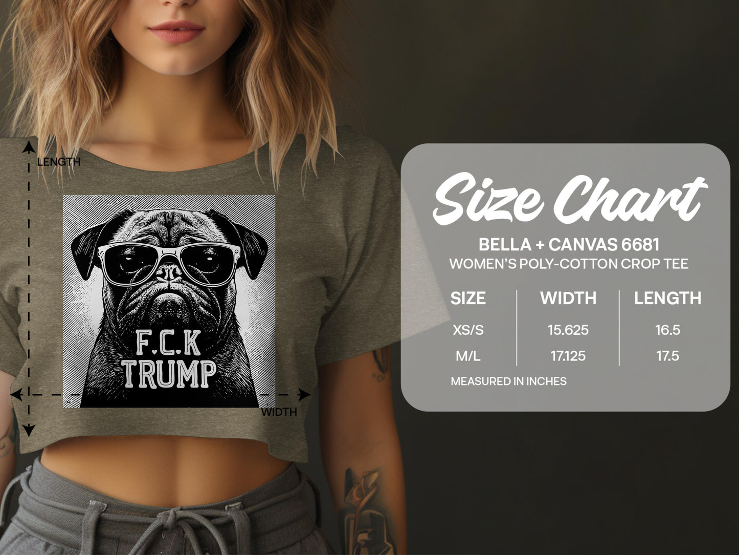 F.C.K Trump Women's Crop Tee product type