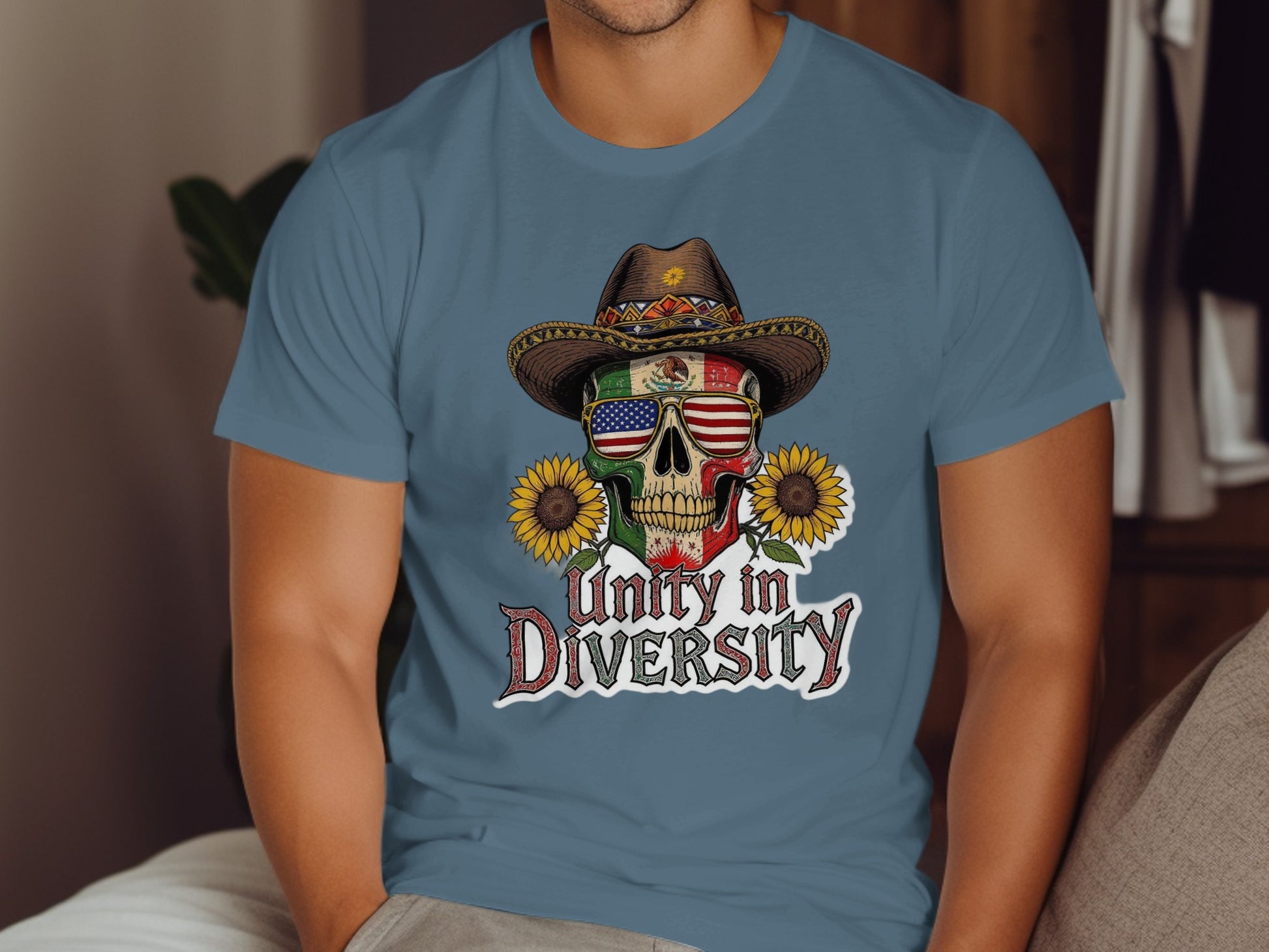 Unity in Diversity Skull Graphic T-shirt product type