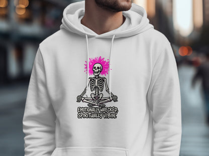 Emotionally Wrecked Spiritually Vibin Hoodie Product