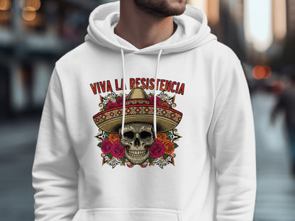 Viva La Resistencia Skull Artwork Hoodie