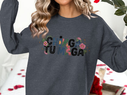 Chingatumaga floral design printed sweatshirt product