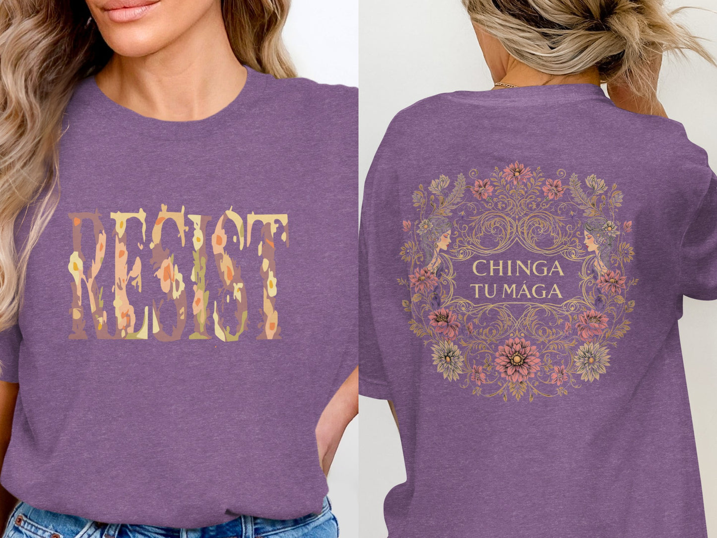 Resist Chinga Tu Maga Graphic T-Shirt