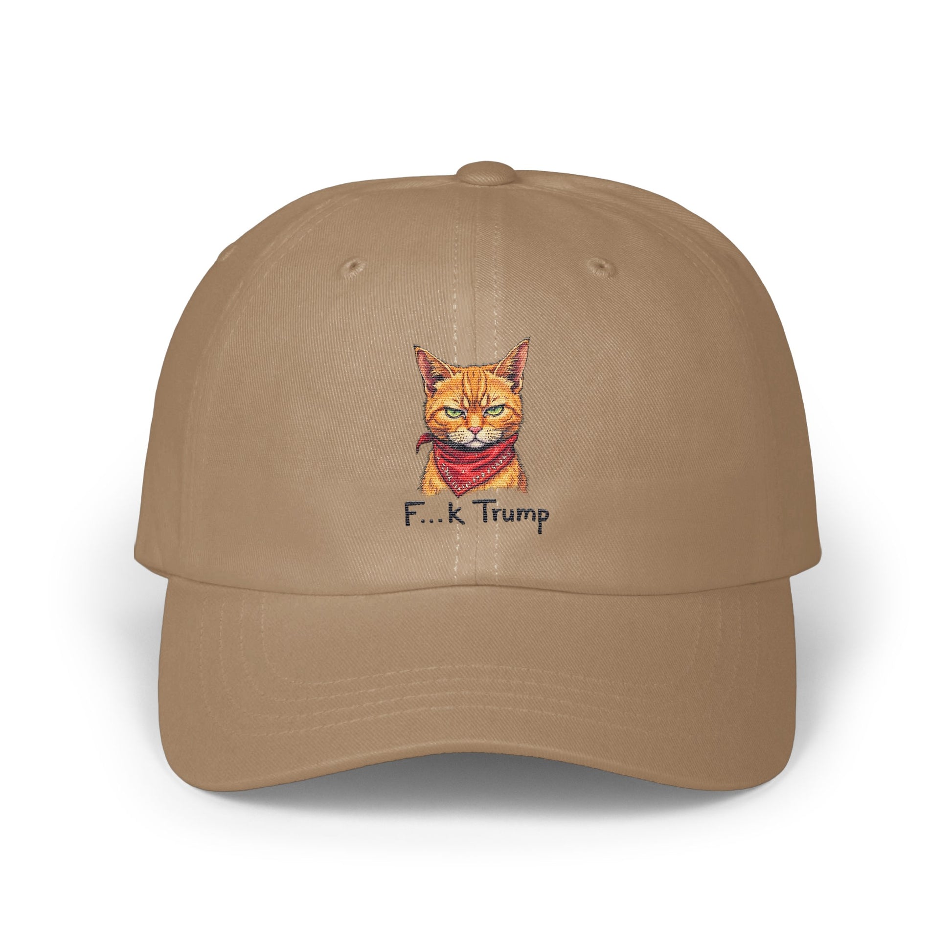 Funny Cat F. k Trump Illustration on a Hat product