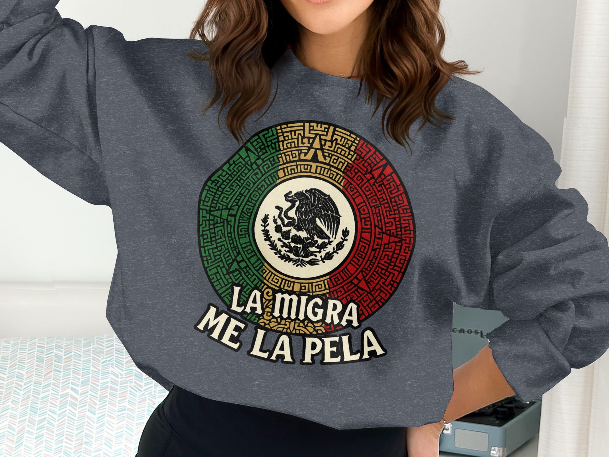 La Migra Me La Pela Graphic Sweatshirt product