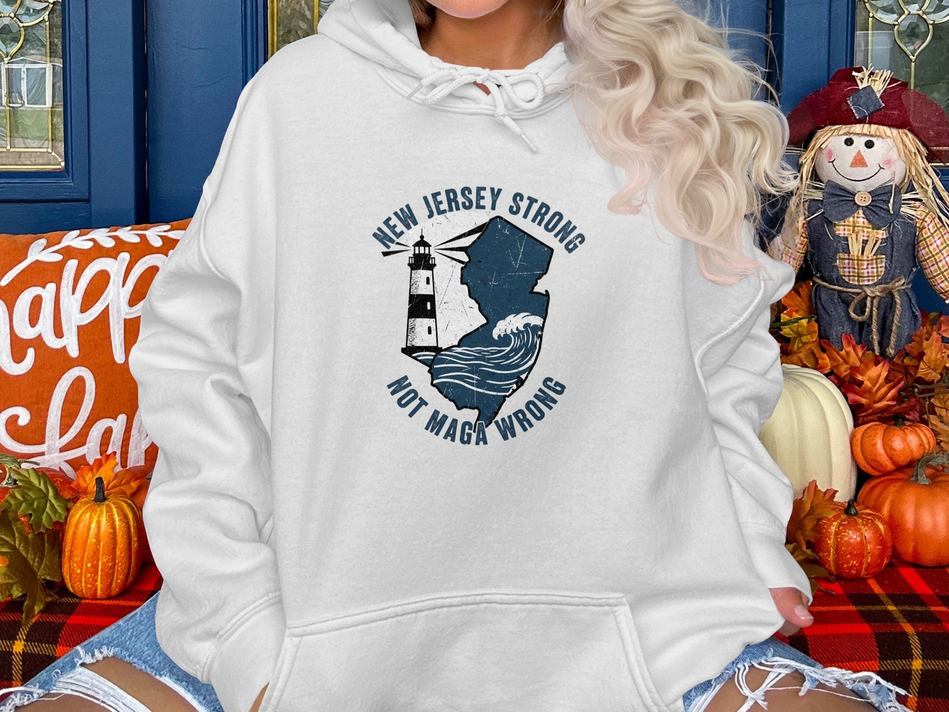 New Jersey Strong Not Maga Wrong hoodie product type
