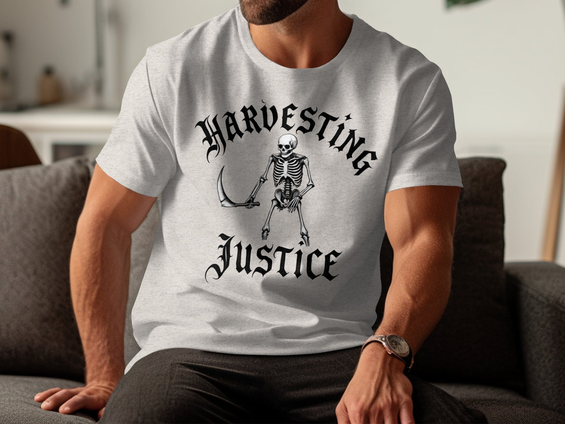 Harvesting Justice Skeleton Graphic T-shirt product