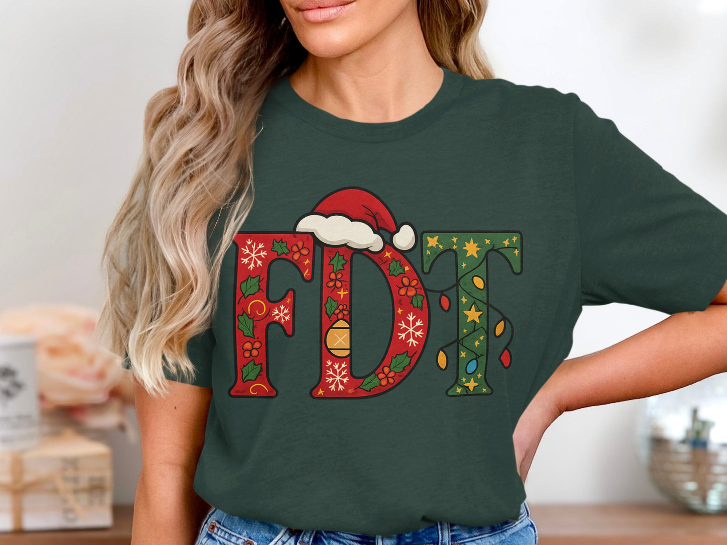 Christmas Theme FDT Graphic T-Shirt Product