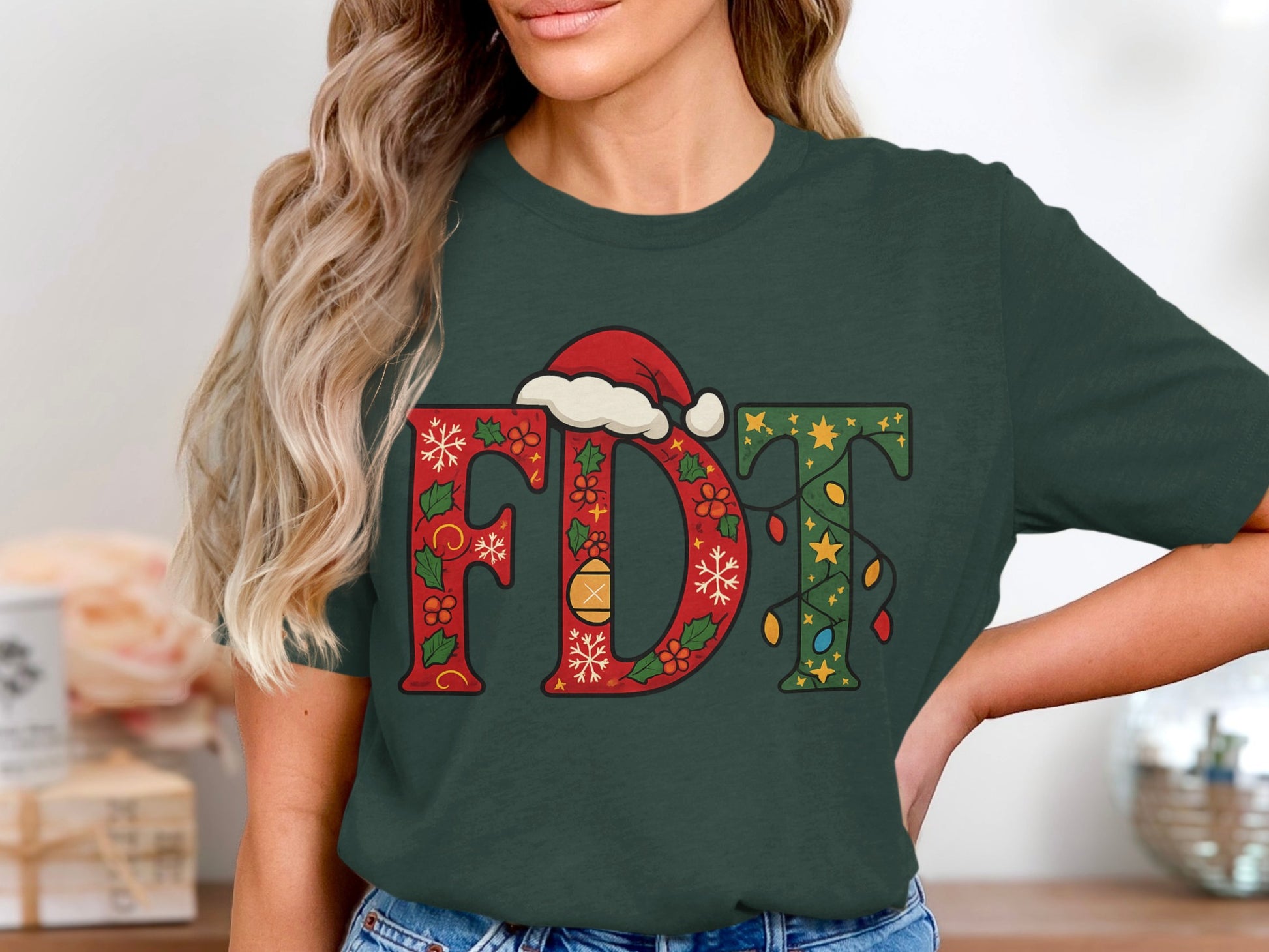 Christmas Theme FDT Graphic T-Shirt Product